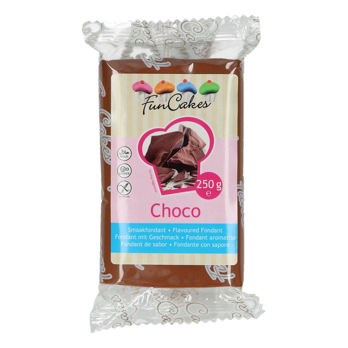 FunCakes Pâte à sucre aromatisée -Choco- 250g