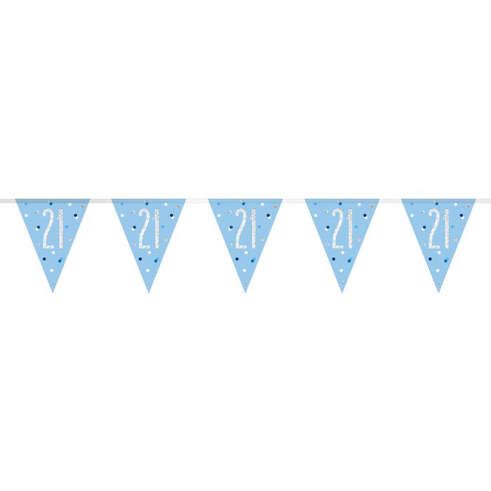 Banner Luxe plastic, 2,7 m, blue   21, gliter