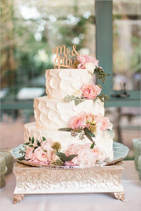 Gâteau de mariage champetre