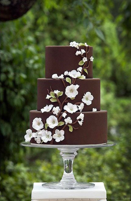 Gâteau de mariés chocolat