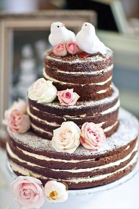 Gâteau de mariage naked choco