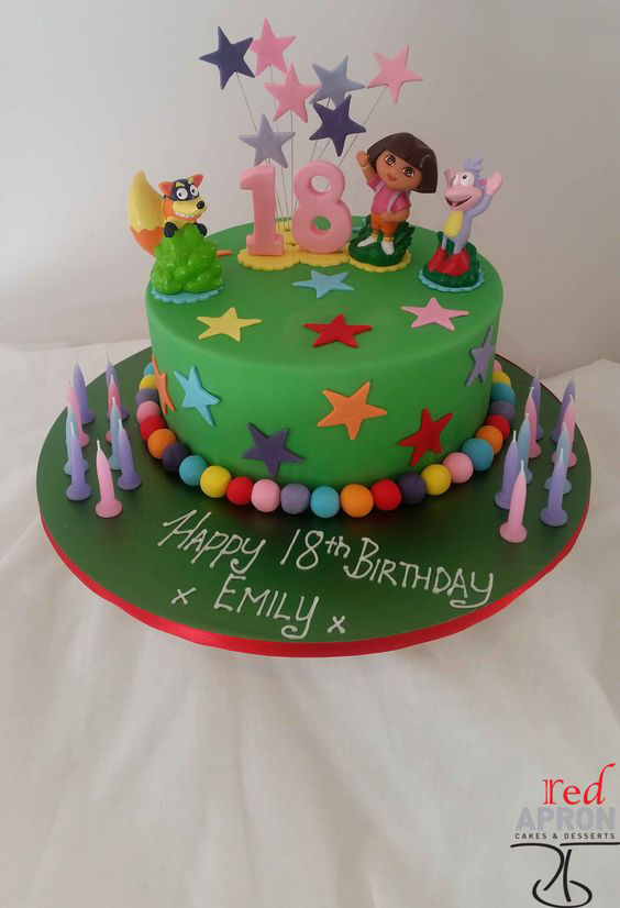 Gâteau d'anniversaire Dora