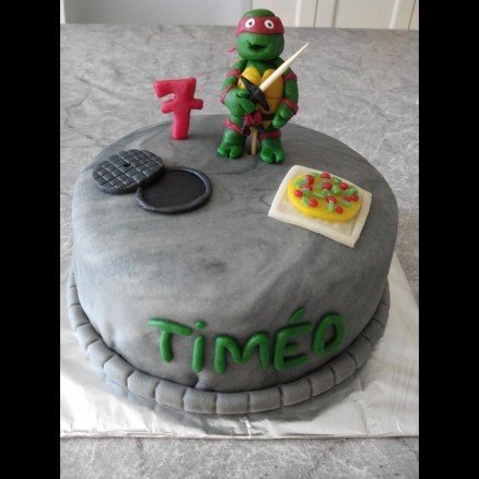 Gâteau d'anniversaire Tortues Ninja