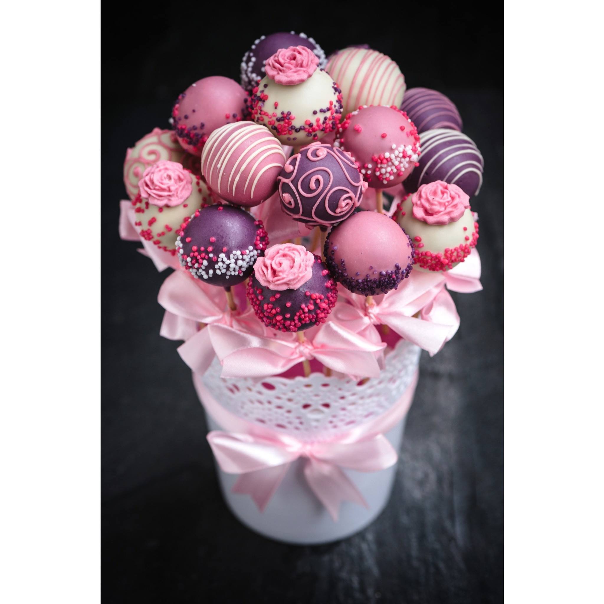 Des cakes pops en bouquet Creasweet vente et livraison
