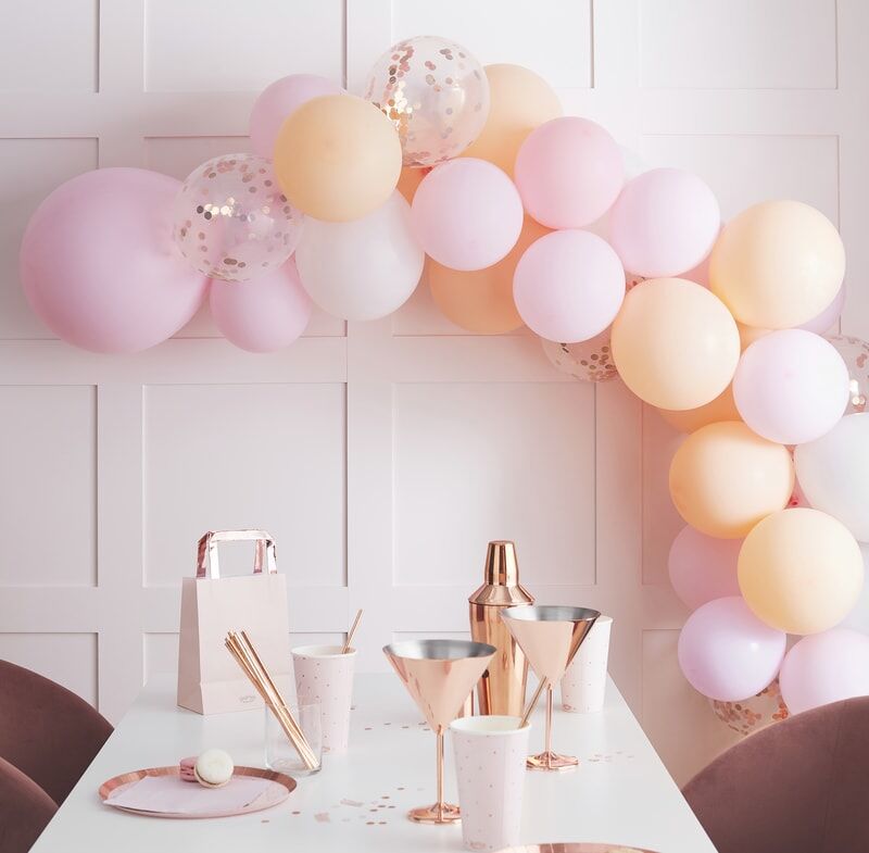 ARCHE-KIT VON BALLONEN Pastel mit 60 Ballonen