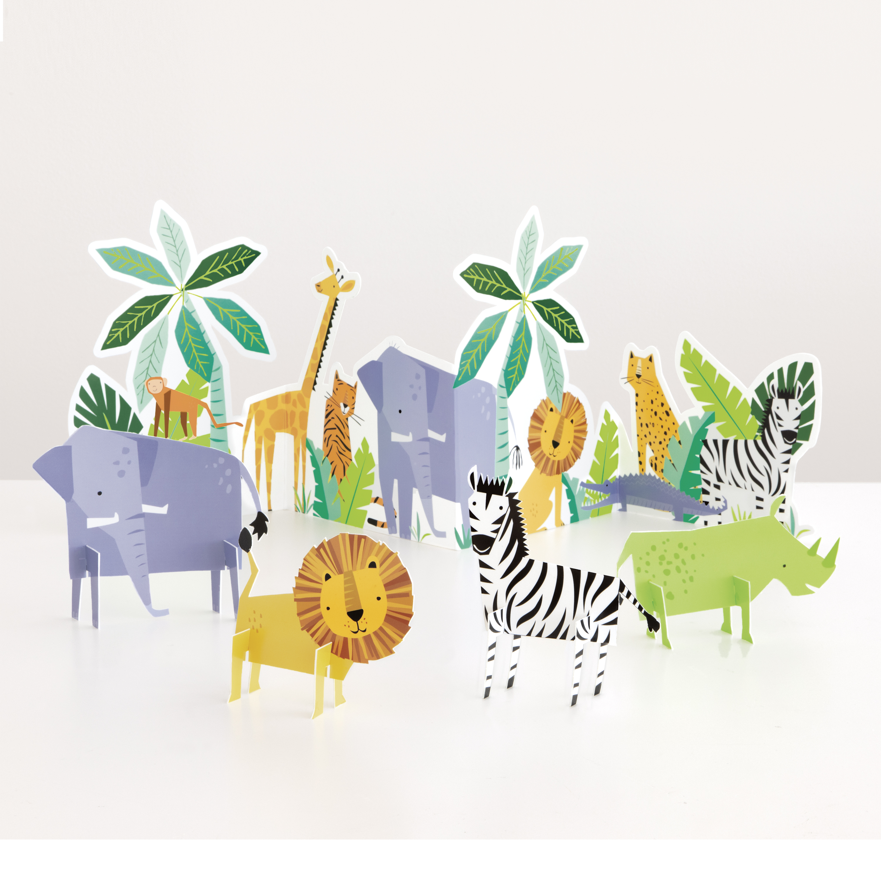 Kit de décoration de table Animal Safari, 5 pièces