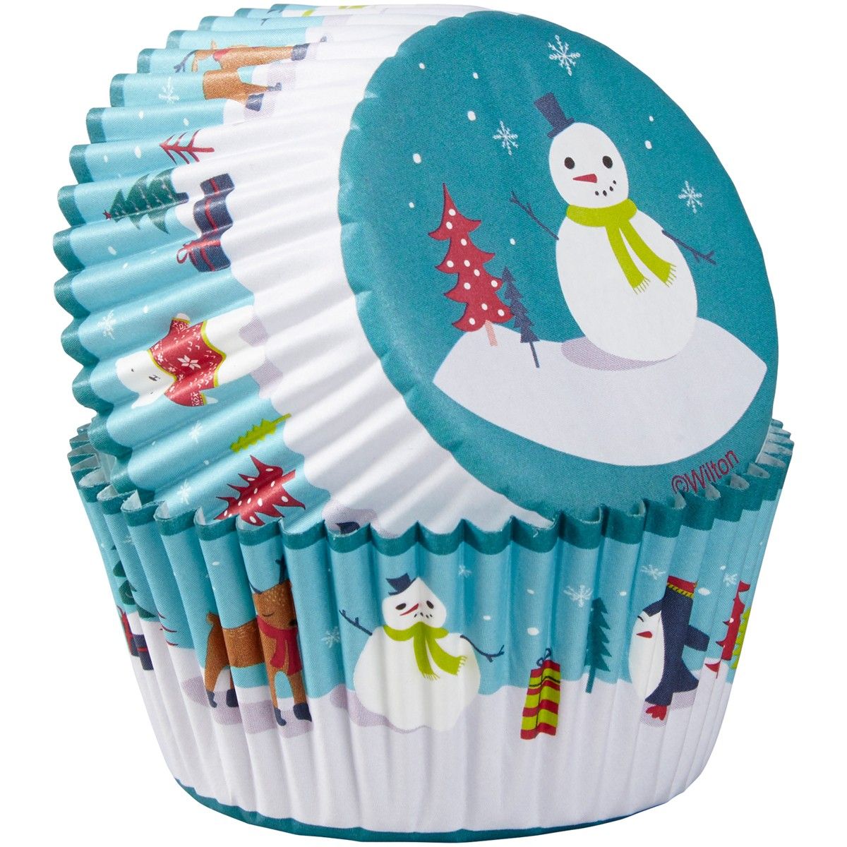 Wilton Baking Cups Snowman with Characters pk/75