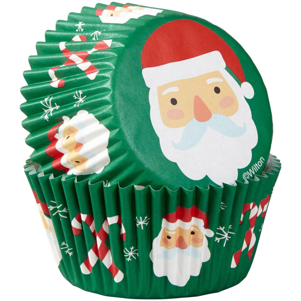 Wilton Cupcake Förmchen Santa & Zuckerstangen 75 Stück