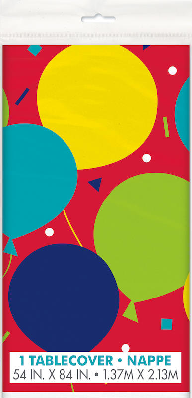 Nappe plastique de table Ballon Party137 x 213 cm