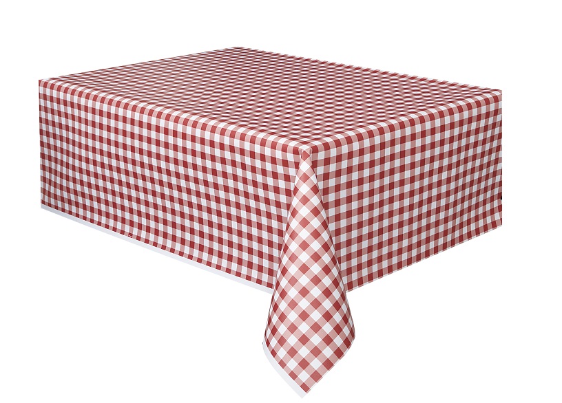 Tablecover Red Gingham, 137 x 274cm
