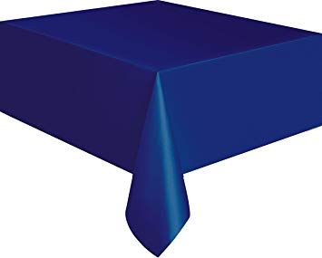 Nappe plastique de table   bleu marine  137 x 274cm