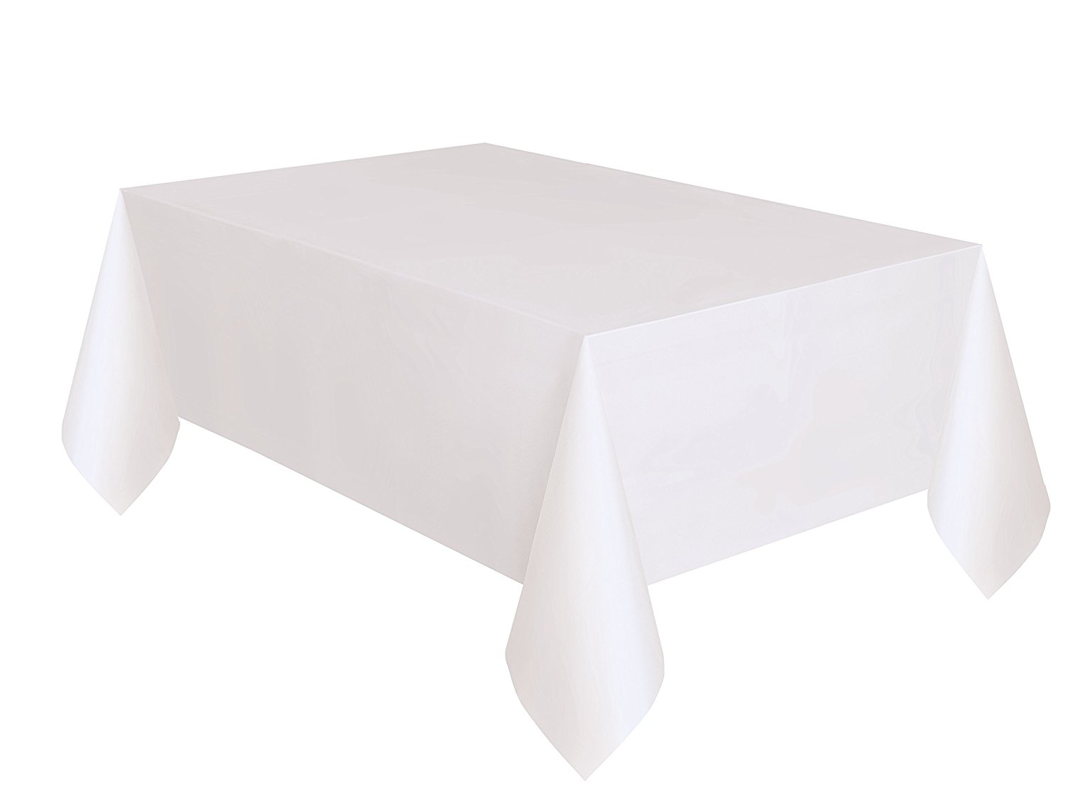 Nappe plastique de table blanche 137 x 274cm