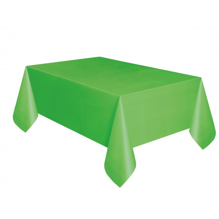 Nappe plastique de table vert Lime 137 x 274cm