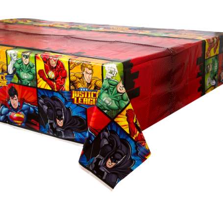 Nappe plastique de table Justice League  !137 x 213 cm