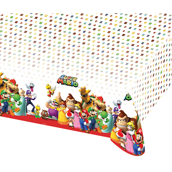 Nappe plastique Super Mario 120x180 cm