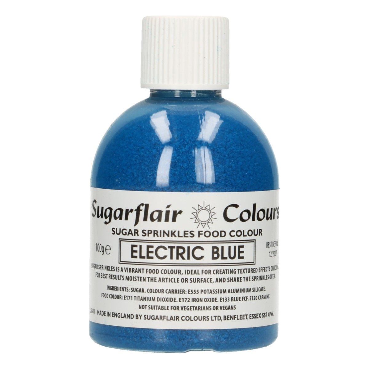 SUGARFLAIR SUGAR SPRINKLES -ELECTRIC BLUE- 100G