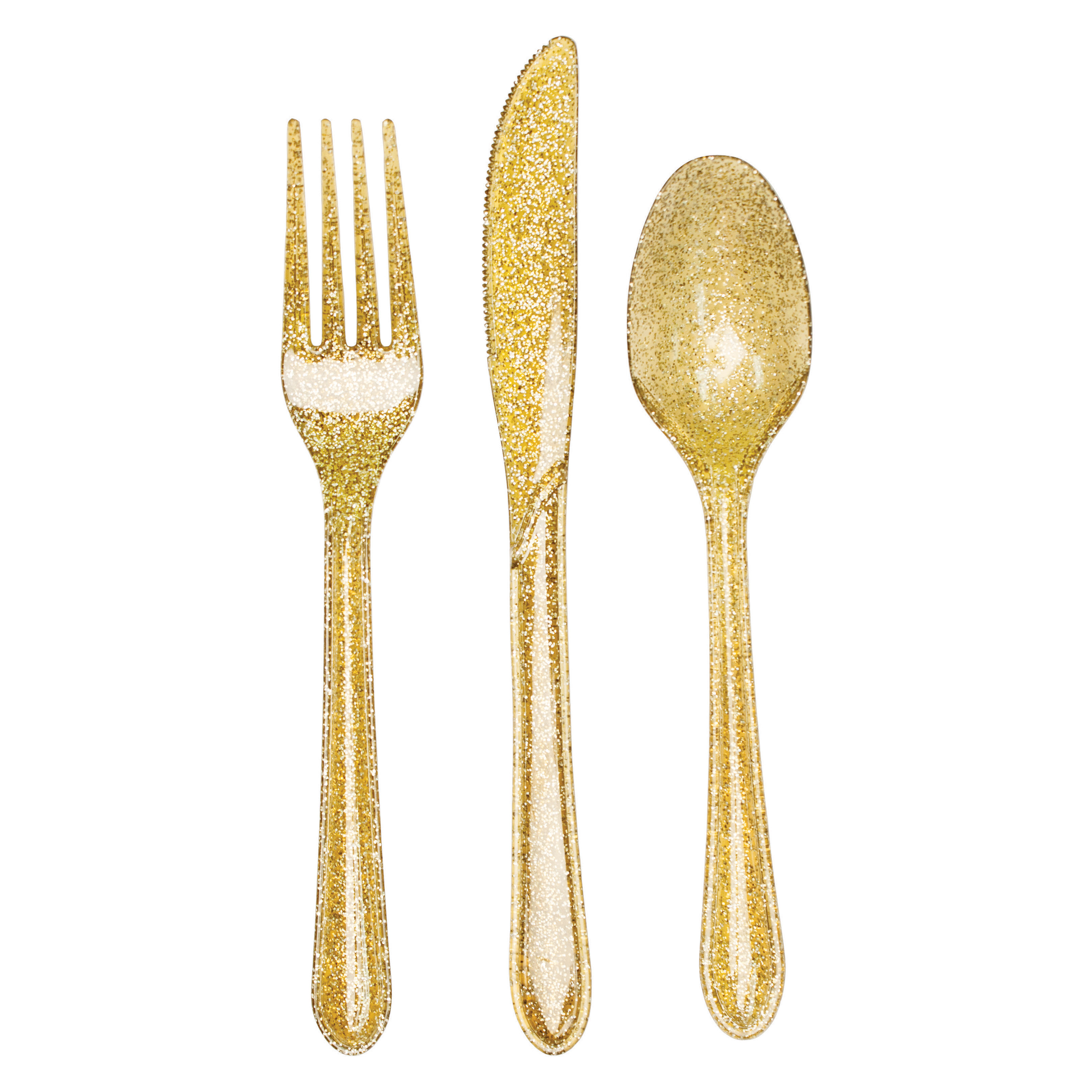 24 Party  Gold Cutlery 18 cm