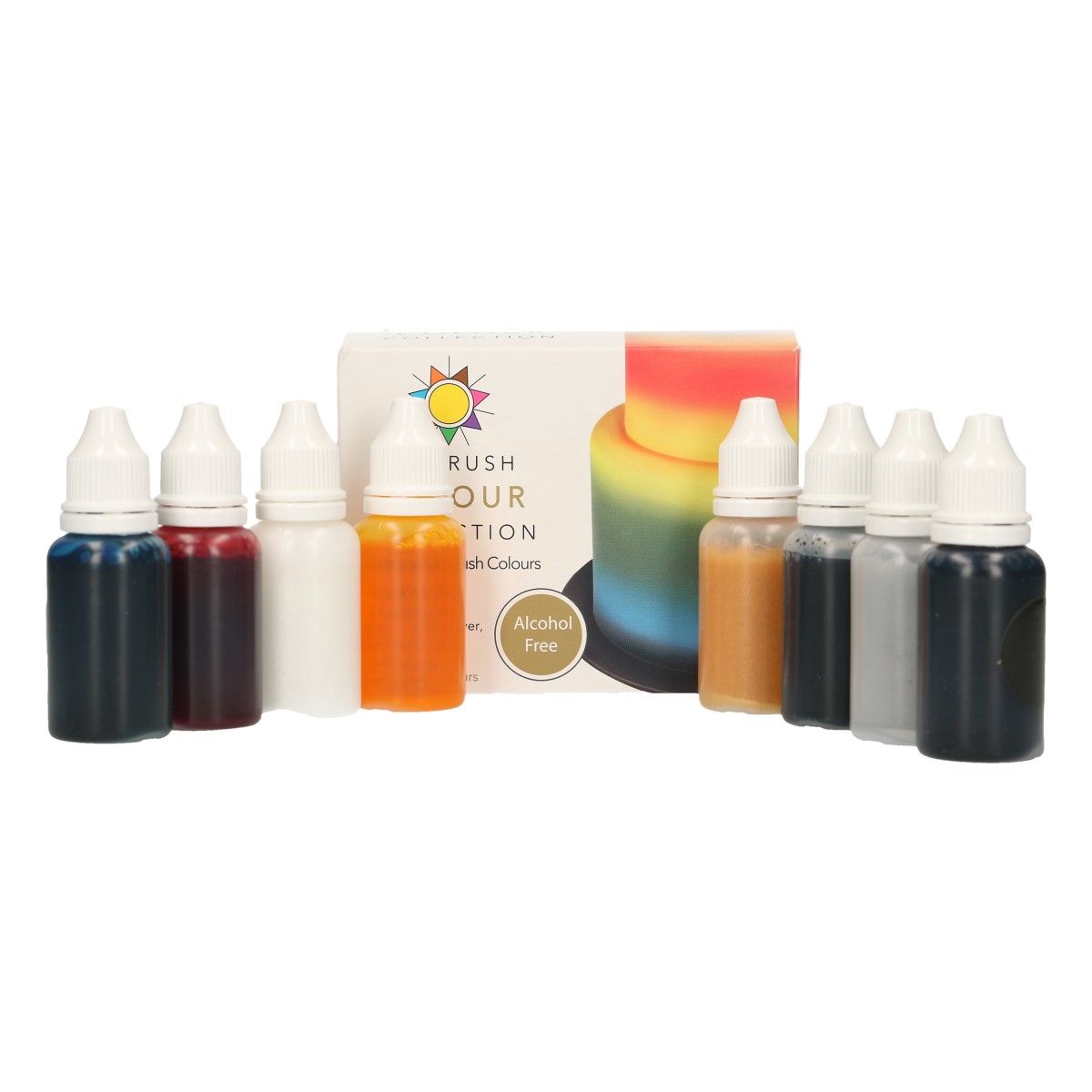 SUGARFLAIR AIRBRUSH COLLECTION ALCOHOL FREE 8X14ML