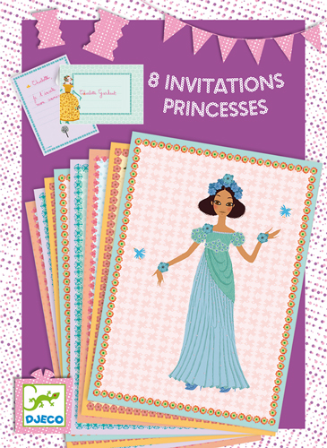 Invitation letter-cards - Princesse's invitation