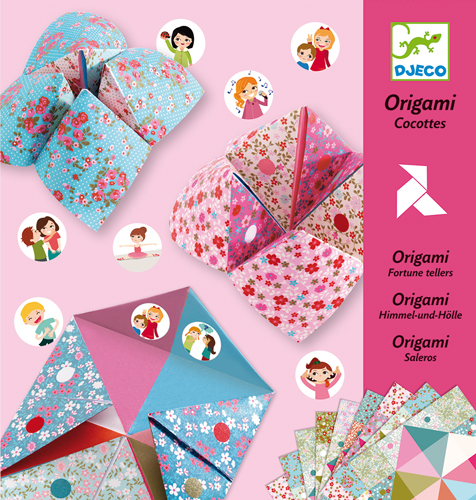 Djeco, Origami Himmel-und-Hölle-Spiel mit lustigen Befehlen