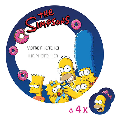sugar disc 20 cm Simpsons customizable