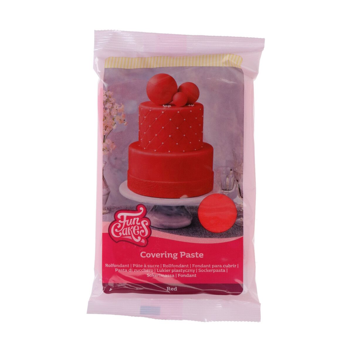 FUNCAKES COVERING PASTE 500G red