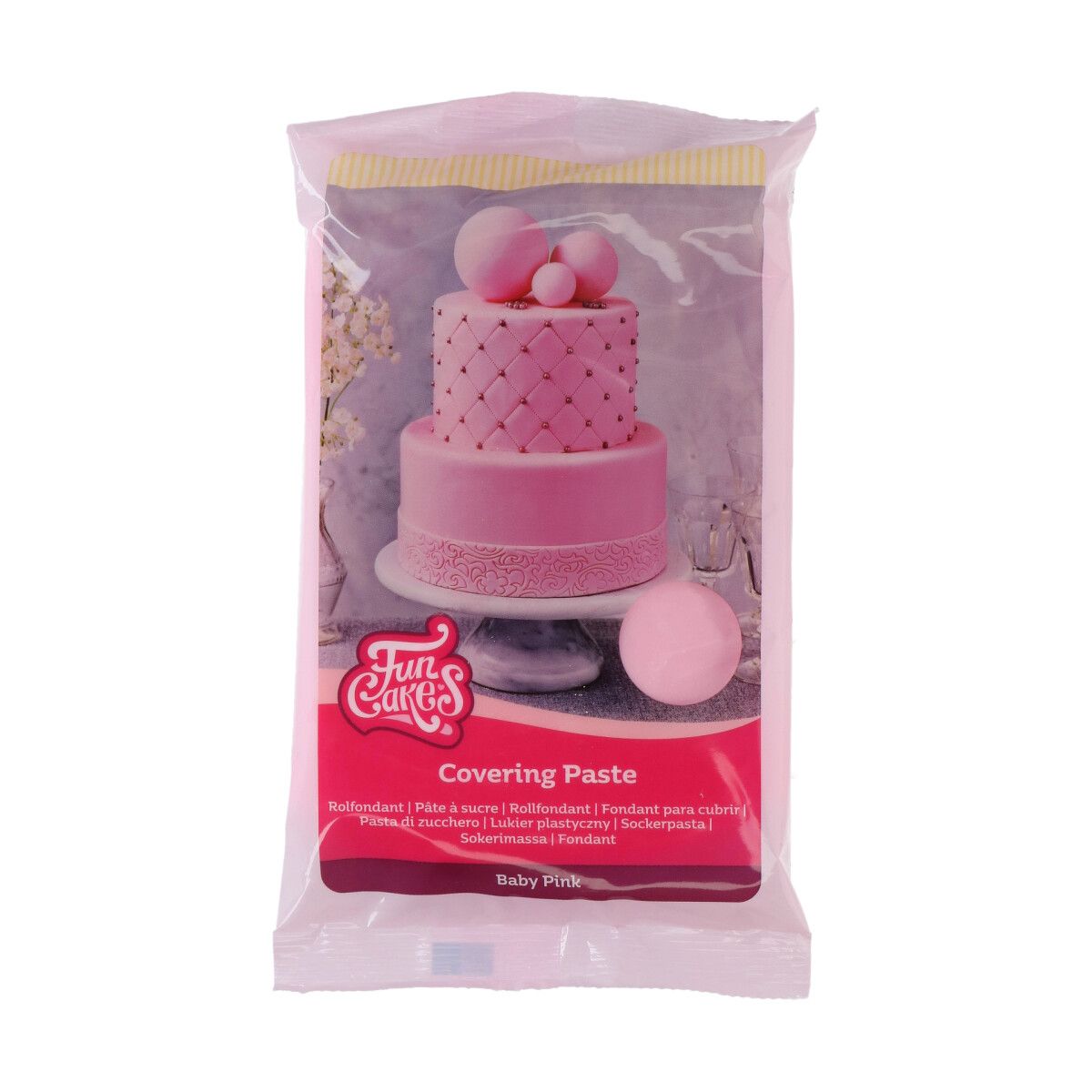 FUNCAKES COVERING PASTE 500G pink