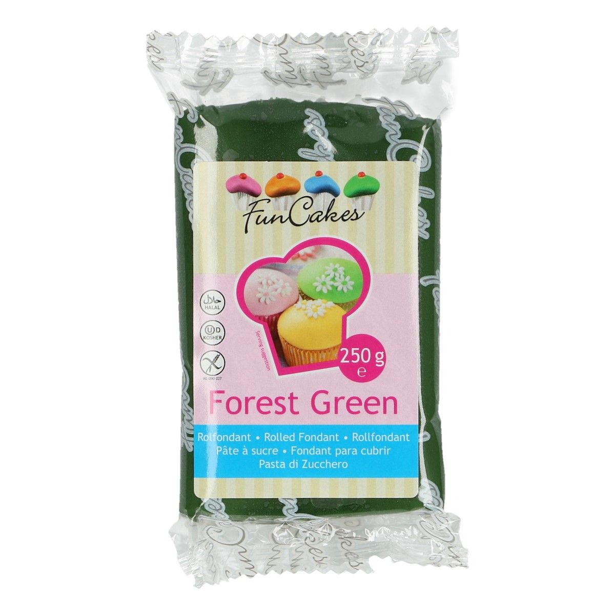 Rollfondant FunCakes Forest Green -250g-  Waldgrün