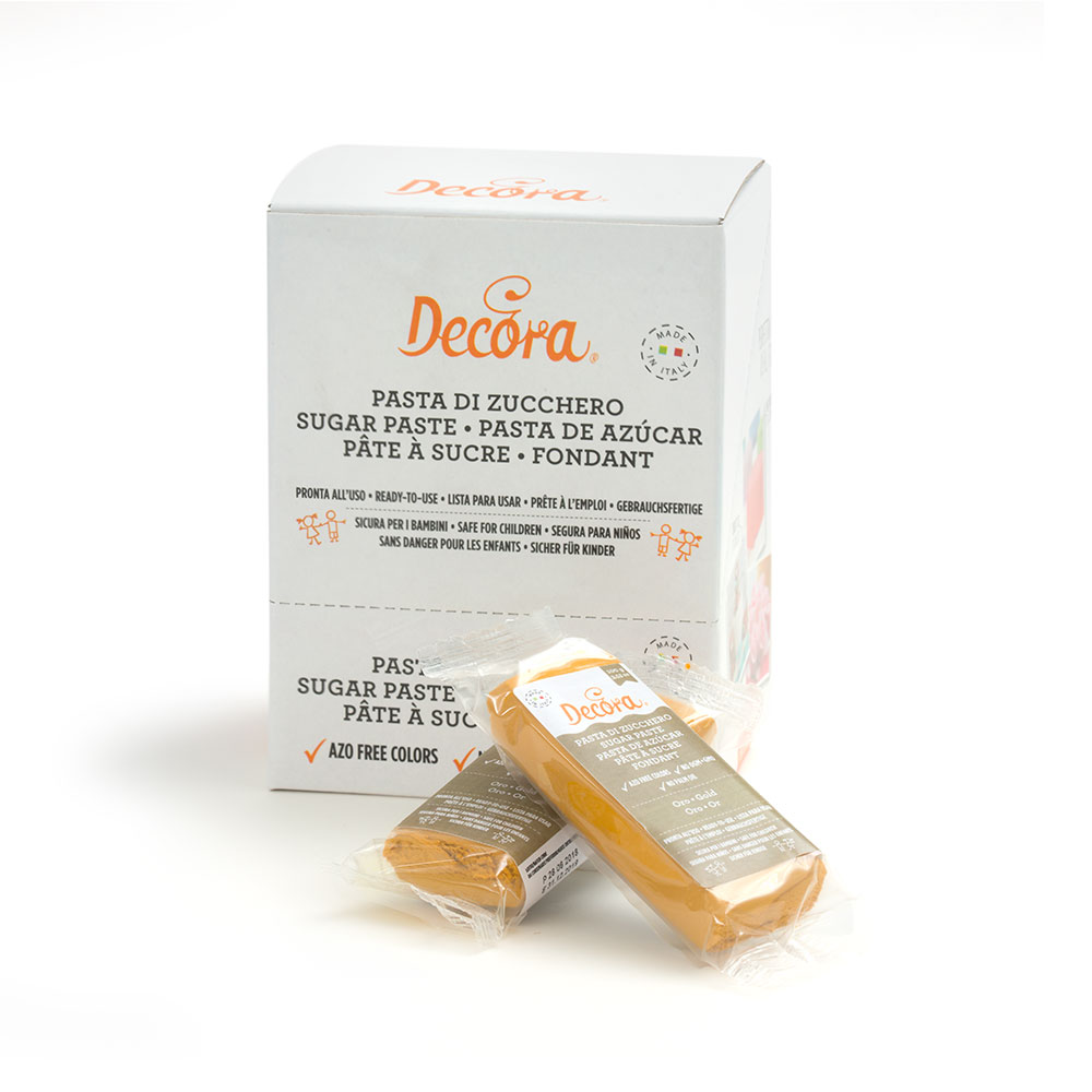 Rollfondant Decoa  GOLD  100g, mit Cacao Butter