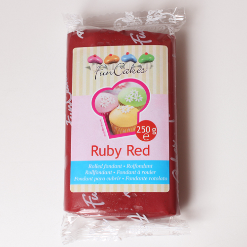 FunCakes Fondant Ruby Red -250g-