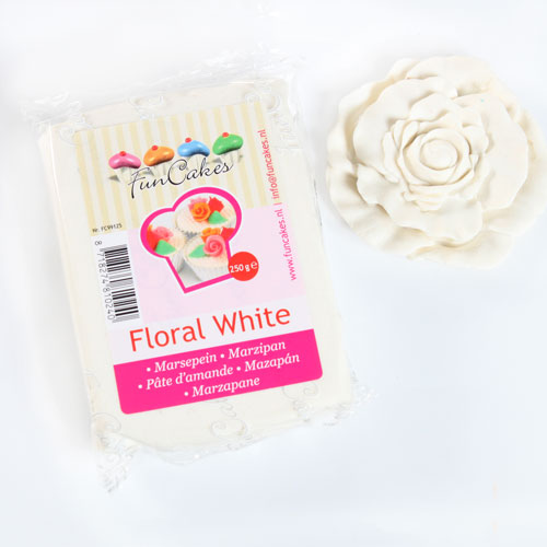 FunCakes pâte d'amandes Floral White -250g-