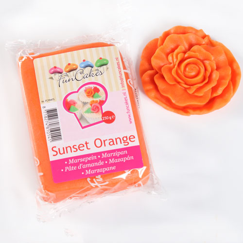 FunCakes pâte d'amandes Sunset Orange -250g-