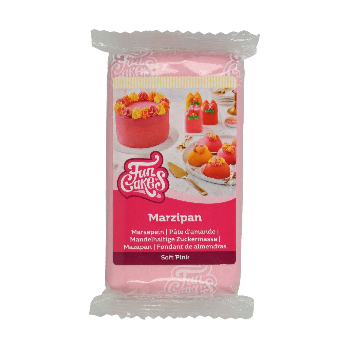 FunCakes pâte d'amandes Soft Pink -250g-