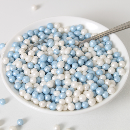 FunCakes perles moelleuses  - bleu/blanche 60g