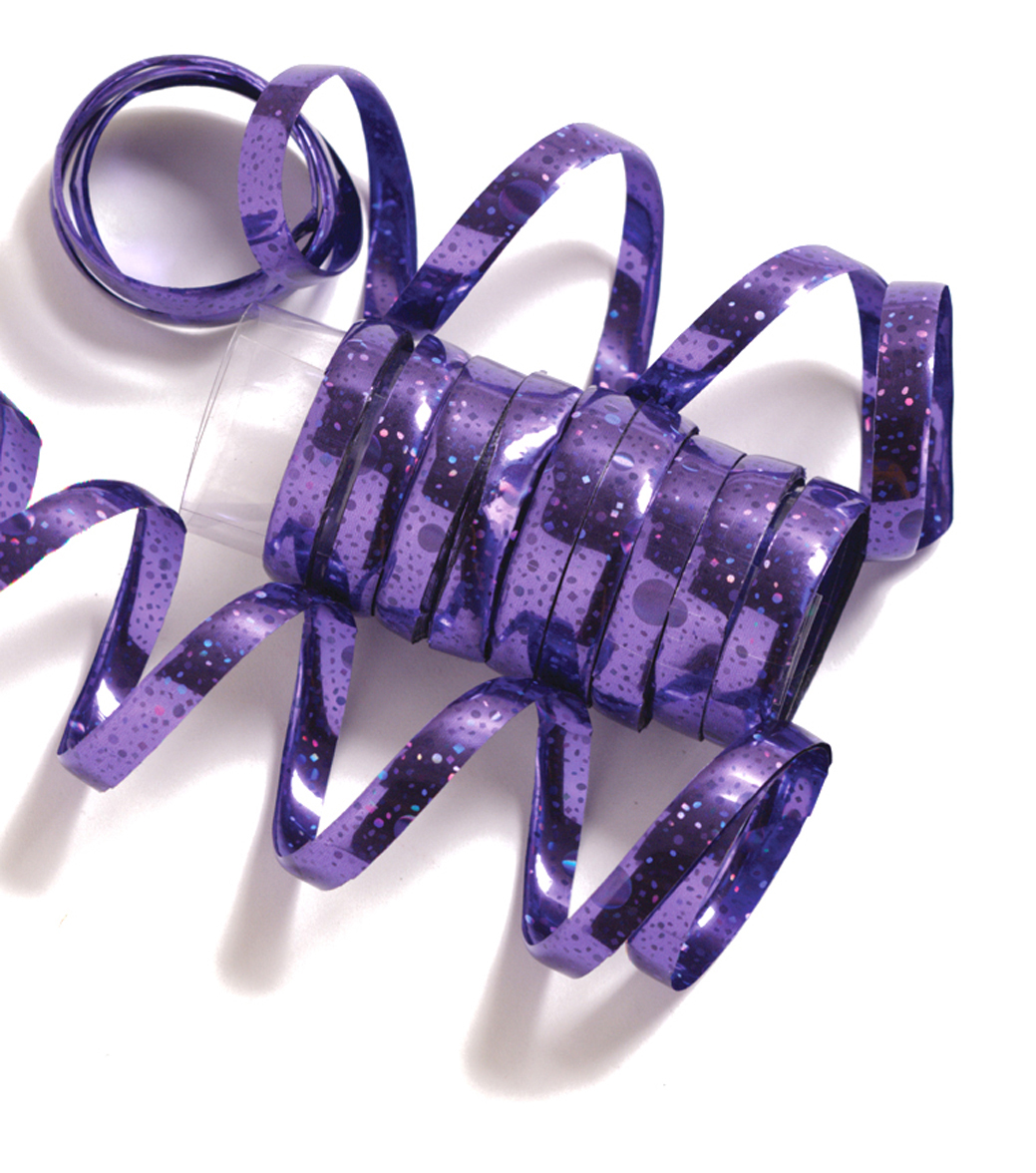 Holographic Streamers, 1,9 m, Purple