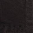 20 serviettes noires midnight, papier, 33 x 33  cm