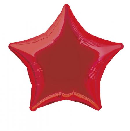 51 cm étoile rouge Ballon alu