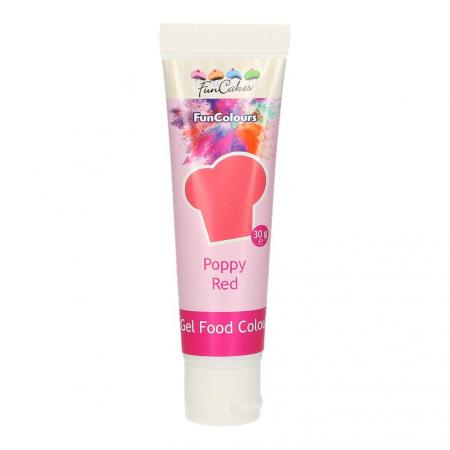 FUNCAKES GEL COLORANT ALIMENTAIRE FUNCOLOURS - ROUGE POPPY30 g