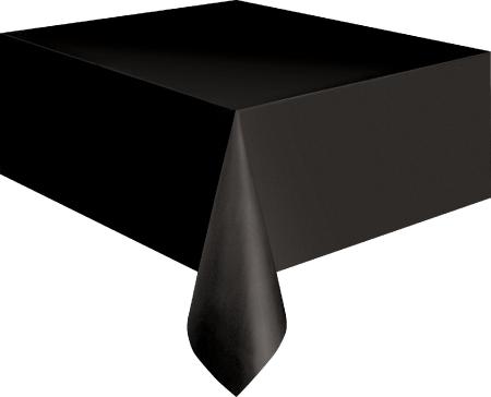 Nappe plastique de table noire137 x 274cm