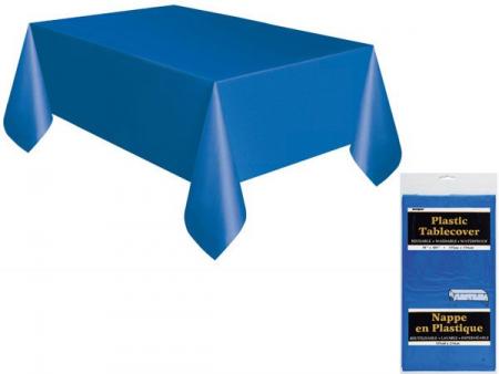 Nappe plastique de table   bleu royal 137 x 274cm