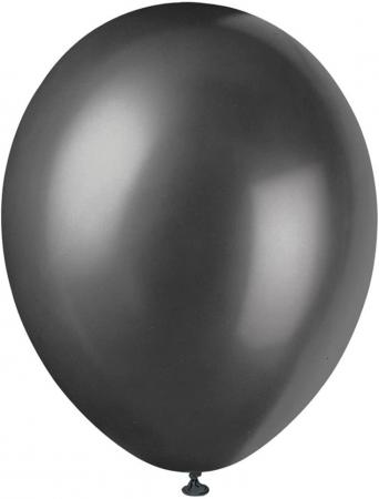Ballons Premium Pearlized noir, 30 cm, 50 pces