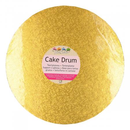 FunCakes Cake Drum Round Ø25cm -Doré