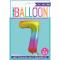 Ballon alu 86 cm, No 7, RAINBOW