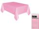 Nappe plastique de table   rose 137 x 274cm