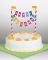 RAINBOW happy birthday Cake Topper