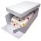 réctangle avec support,3mm PME CAKE BOX & OBLONG CAKE BOARD (3MM) 38 x 27.8 CM.