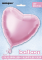 Ballons Alu rose , Coeur de 45 cm