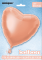 Ballons Alu OR ROSE, Coeur de 45 cm