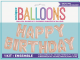 Ballon Aluminium rose or Happy Birthday