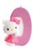 Bougie chiffre Hello Kitty No 0, 7 cm